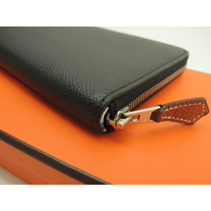 Azap エルメス アザップロングシルクイン ヴォーエプソン黒 ロング