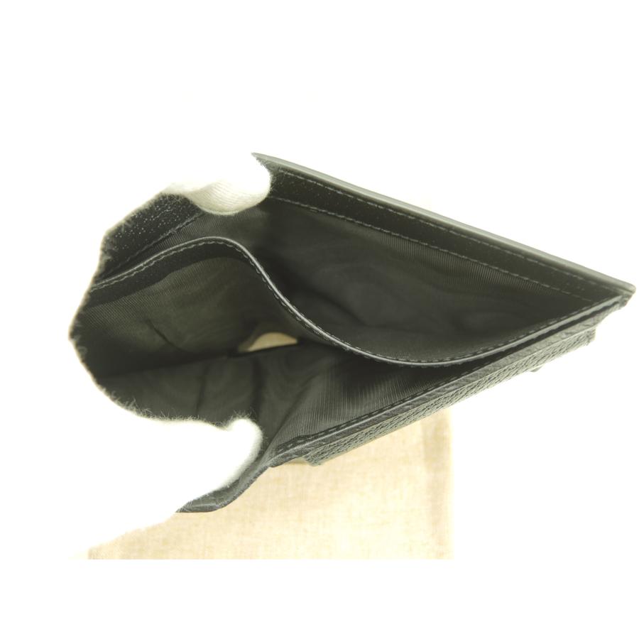 まるこGUCCI ブラック 二つ折り財布 GUCCI（グッチ） 2折財布 蜂 レザー黒 コンパクトウォレット コイン