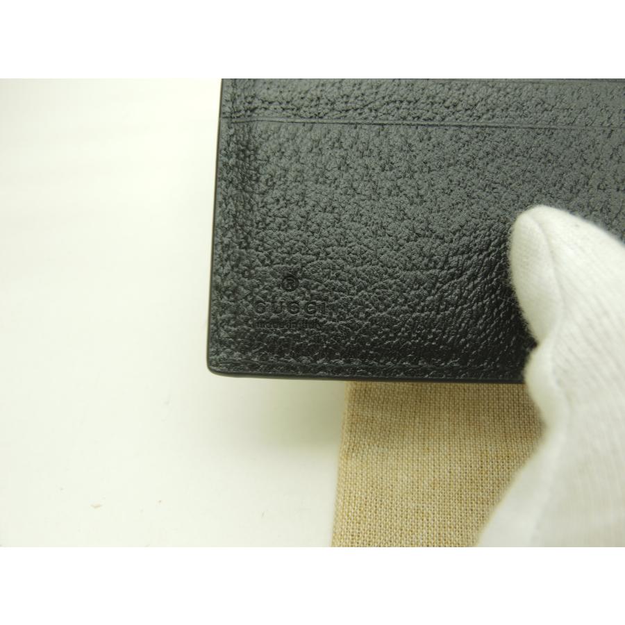 GUCCI（グッチ） 2折財布 蜂 レザー黒 コンパクトウォレット コイン