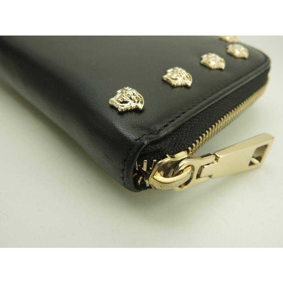 新品正規】 VERSACE ベルサーチェ　メドゥーサ　革　長財布　黒　ブラック VERSACE（ヴェルサーチェ） ヴェルサーチ ロングウォレット メドゥーサ