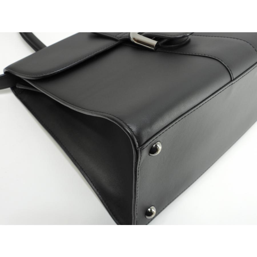 DELVAUX（デルヴォー） デルボー ブリヨンMM ボックスカーフレザー黒