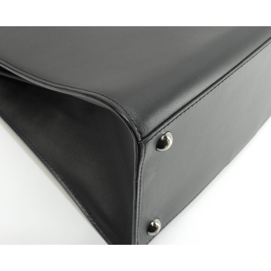 DELVAUX（デルヴォー） デルボー ブリヨンMM ボックスカーフレザー黒