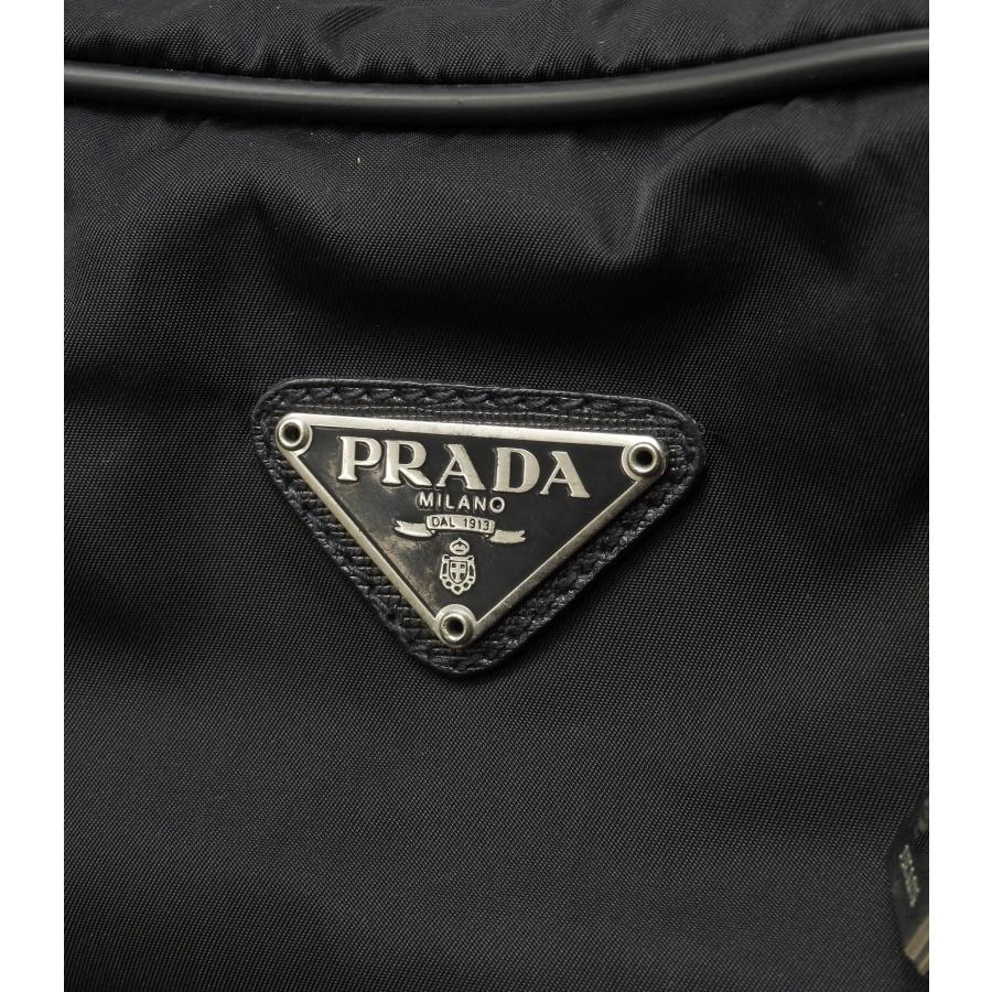 PRADA（プラダ） s付ボストンバッグ大 三角プレート ナイロン革黒