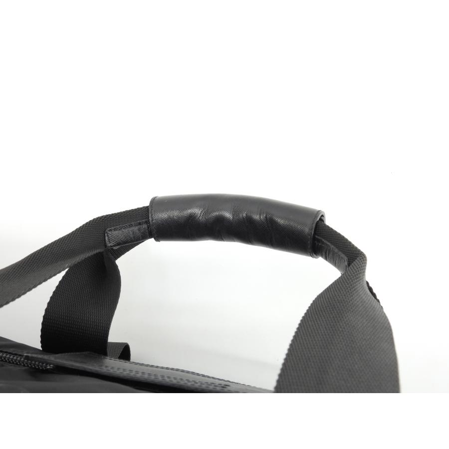 PRADA（プラダ） s付ボストンバッグ大 三角プレート ナイロン革黒