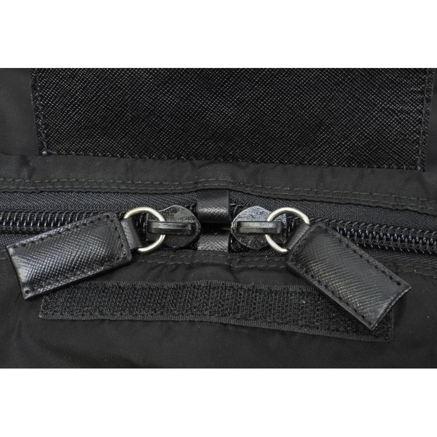 PRADA（プラダ） s付ボストンバッグ大 三角プレート ナイロン革黒