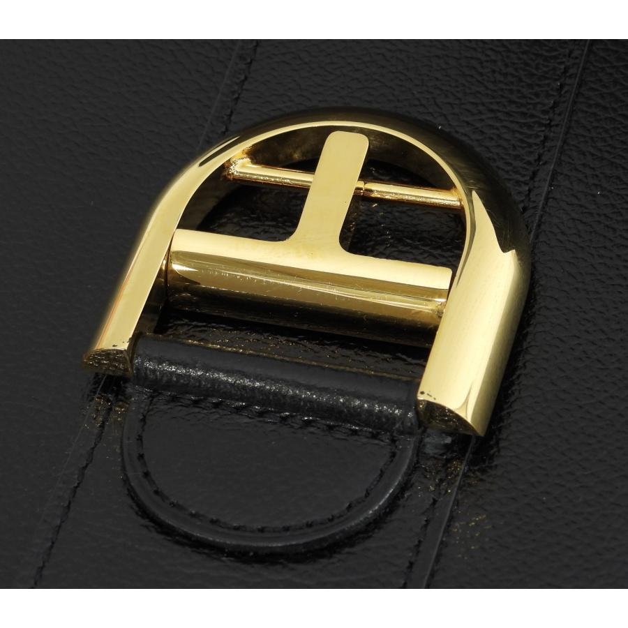 DELVAUX（デルヴォー） デルボー ブリヨンMM 型押レザー黒 ゴールド 