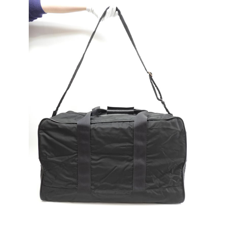 PRADA（プラダ） s付ボストンバッグ大 三角プレート ナイロン革黒