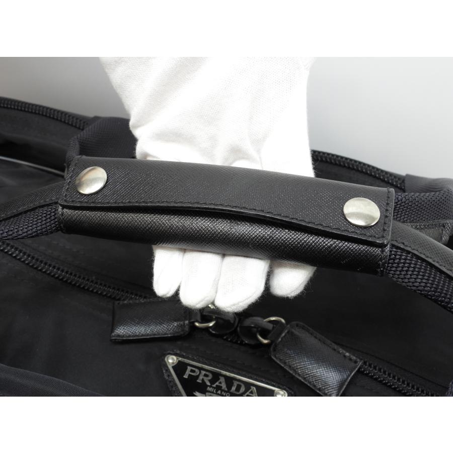 PRADA（プラダ） s付3つまちボストンバッグ大 三角プレート ナイロン