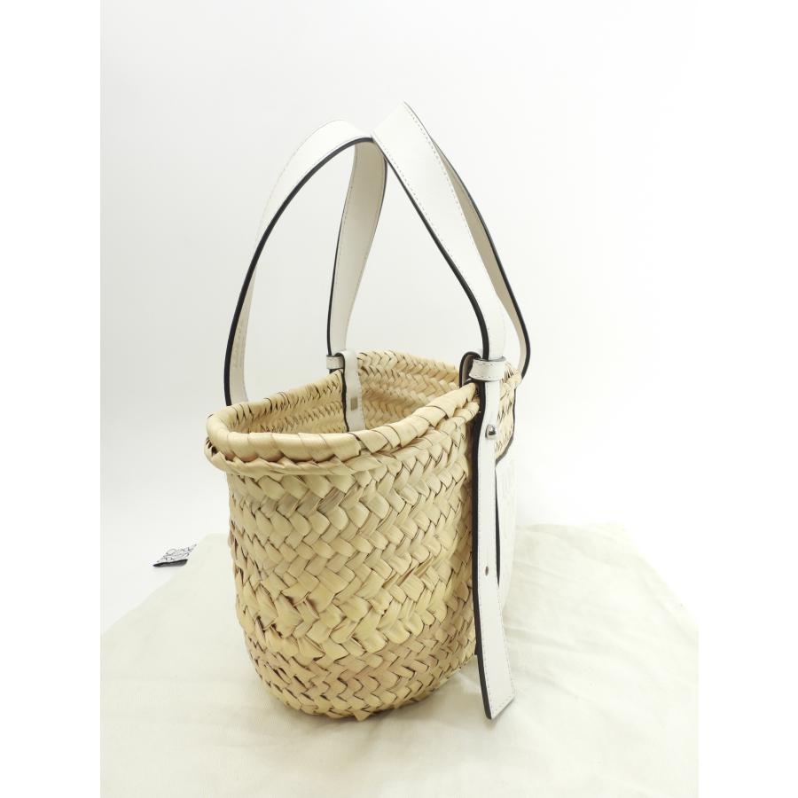 Basket（LOEWE） ロエベ バスケットスモール カゴバッグ ナチュラル白