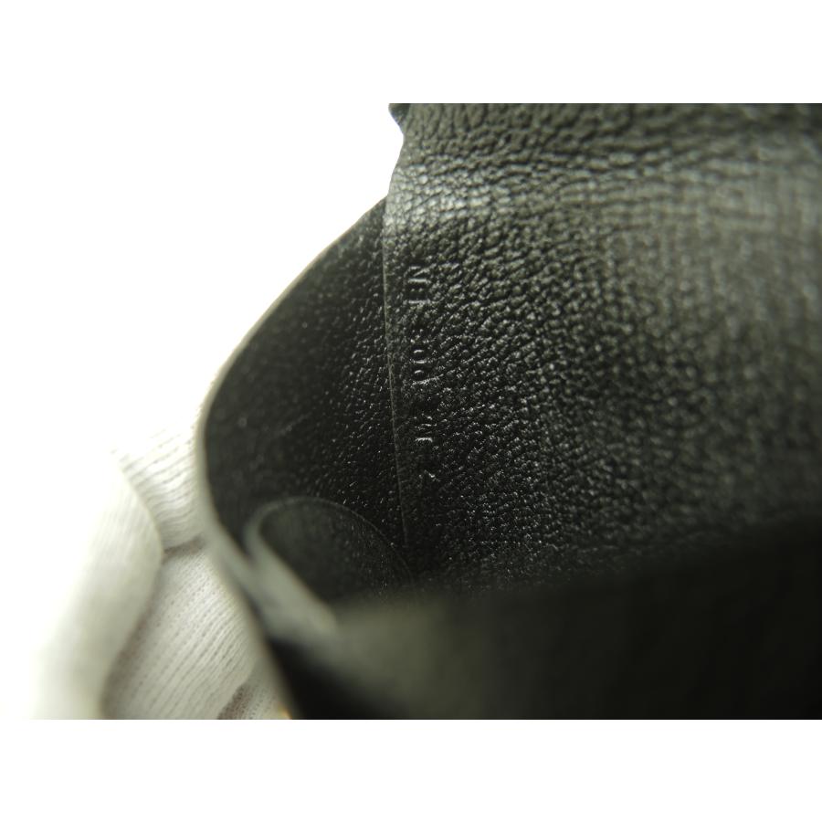 エルメス HERMES カルヴィ デュオ ブラック 黒 ミニ財布 HERMES（エルメス） 二つ折り財布 カルヴィデュオ ヴェルソ CALVI DUO