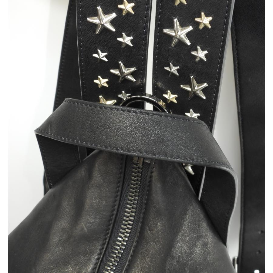 FITZROY ジミーチュウ フィッツロイ 星スタッズ レザー黒 バックパック