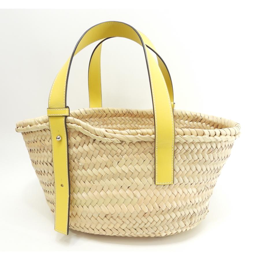 Basket（LOEWE） ロエベ バスケットスモール カゴバッグ ナチュラル黄