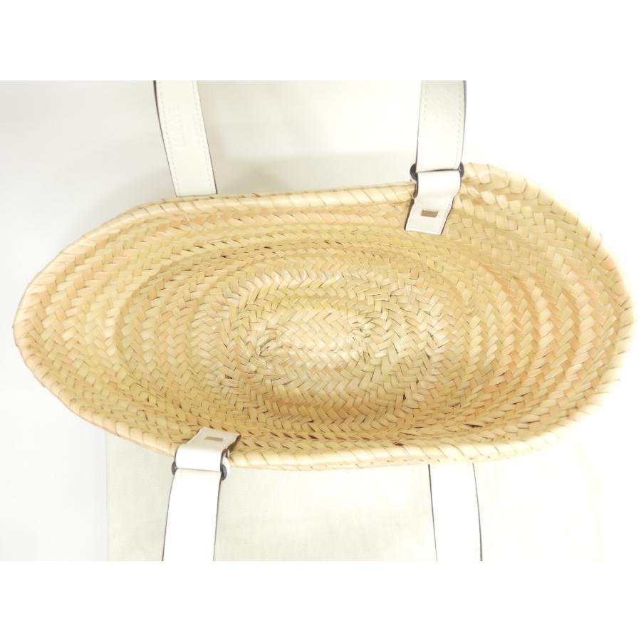 Basket（LOEWE） ロエベ バスケットスモール カゴバッグ ナチュラル白