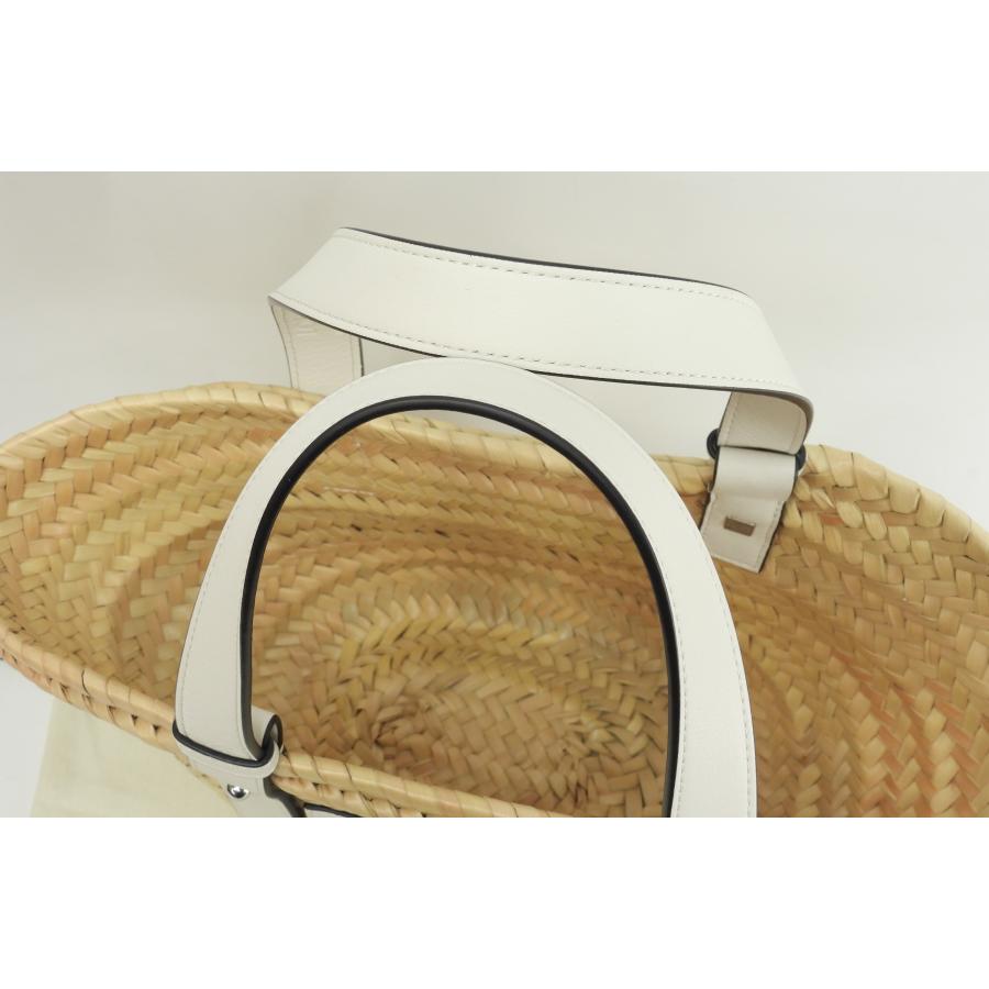 Basket（LOEWE） ロエベ バスケットスモール カゴバッグ ナチュラル白
