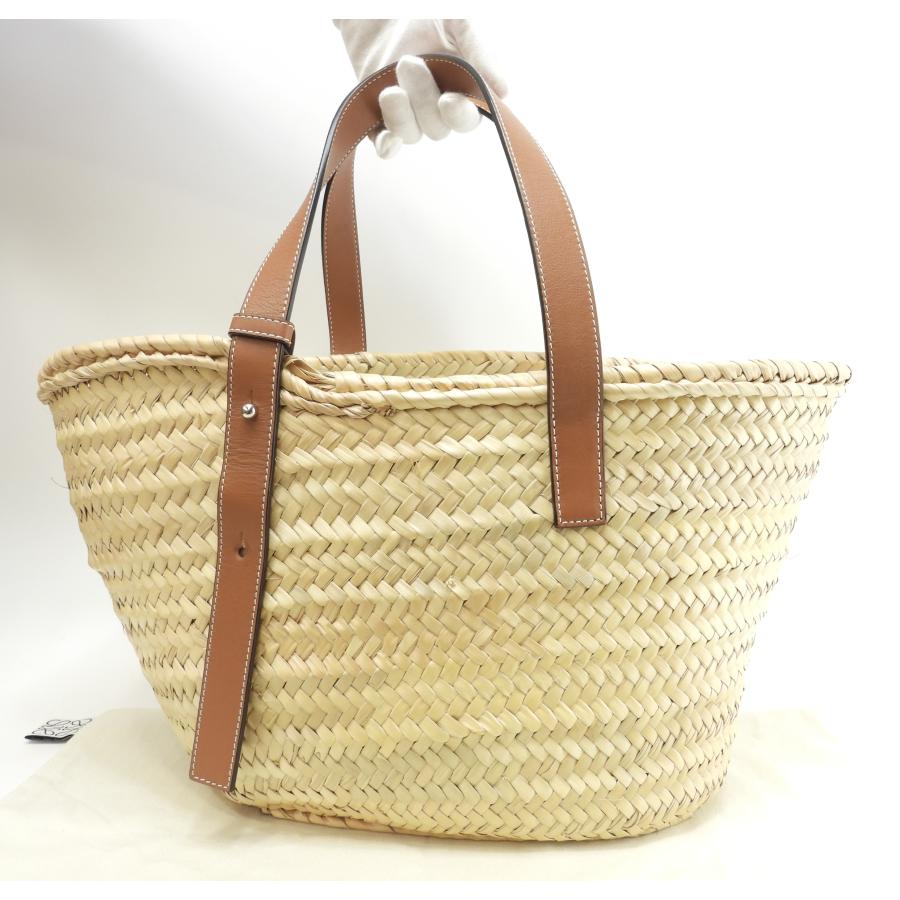 Basket（LOEWE） ロエベ バスケット カゴバッグ中 ナチュラル/タン 
