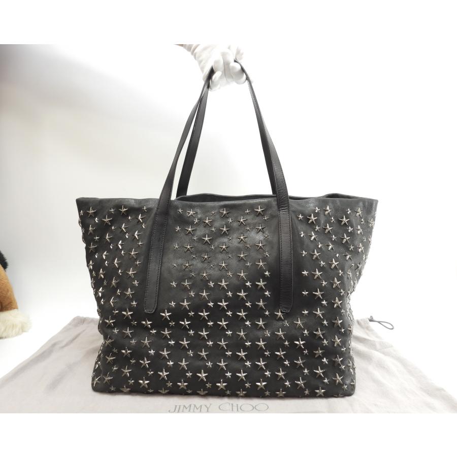 専用 ジミーチュウ JIMMY CHOO ハンドバッグ スタッズ ピムリコ 黒 PIMLICO（JIMMY CHOO） ジミーチュウ ピムリコ スタースタッズ レザー