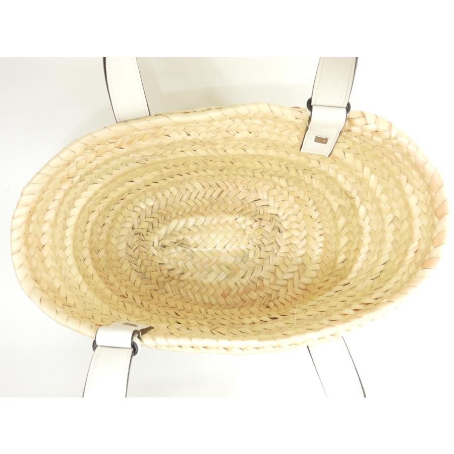 Basket（LOEWE） ロエベ バスケットスモール カゴバッグ ナチュラル白