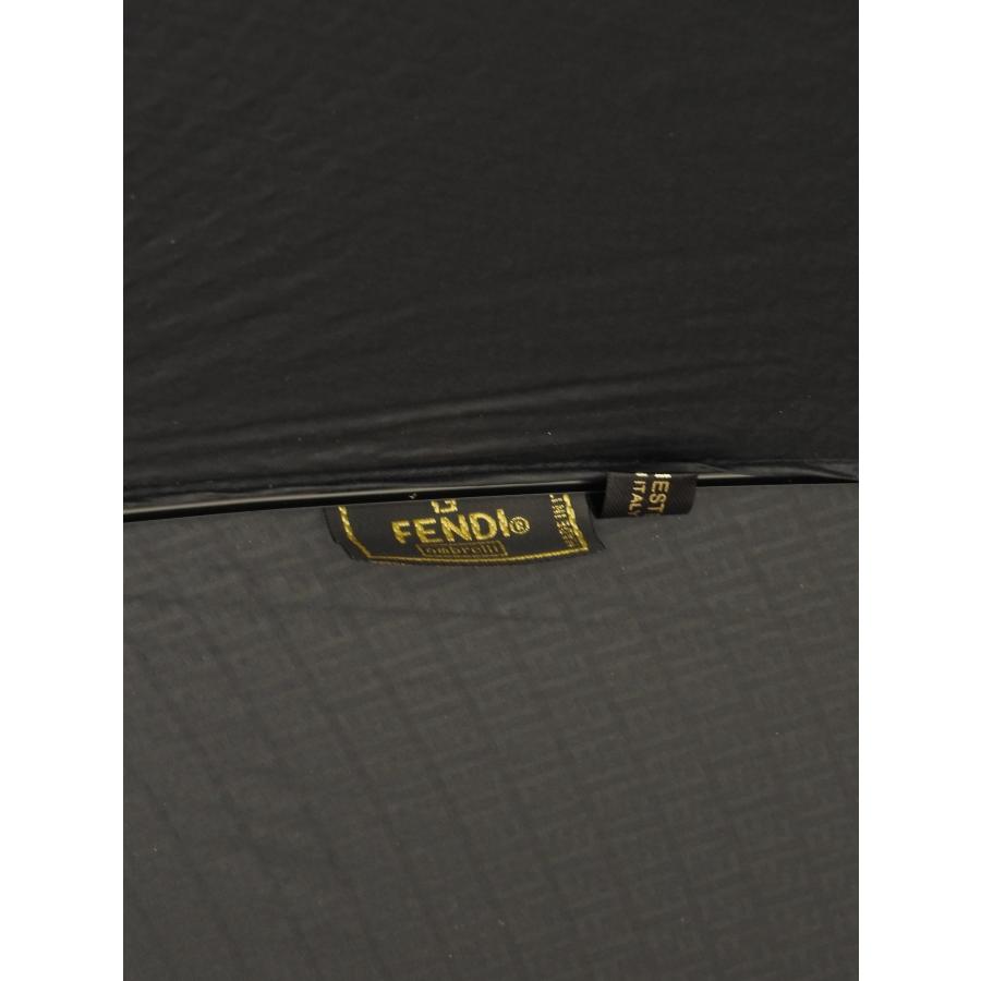 FENDI（フェンディ） 傘 FFロゴ ポリエステル黒 アンブレラ大 雨傘