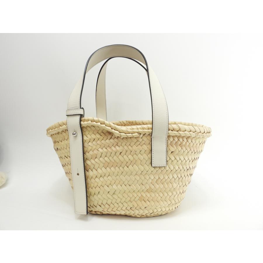 Basket（LOEWE） ロエベ バスケットスモール カゴバッグ ナチュラル白