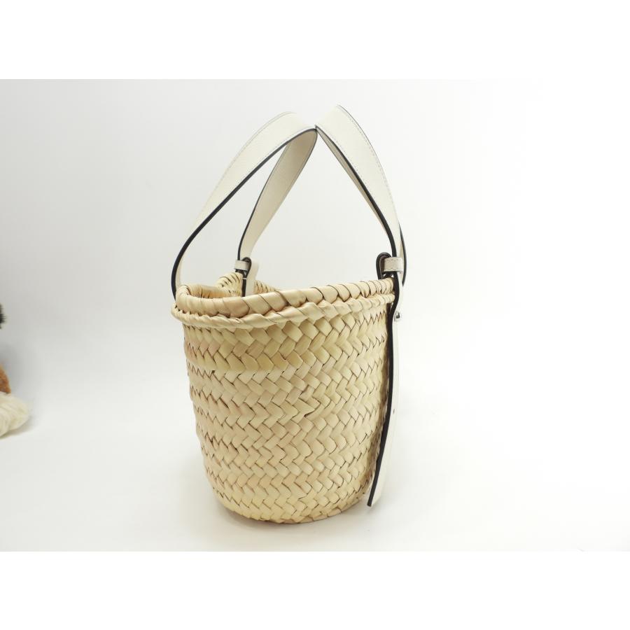 LOEWE カゴバッグ バスケット スモール Basket（LOEWE） ロエベ バスケットスモール カゴバッグ ナチュラル白