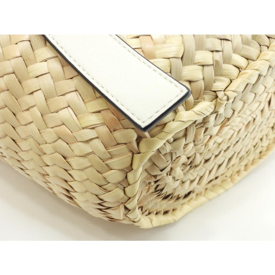 LOEWE かご　バッグ　スモール Basket（LOEWE） ロエベ バスケットスモール カゴバッグ ナチュラル白