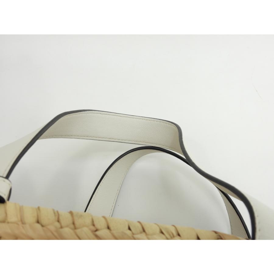 Basket（LOEWE） ロエベ バスケットスモール カゴバッグ ナチュラル白