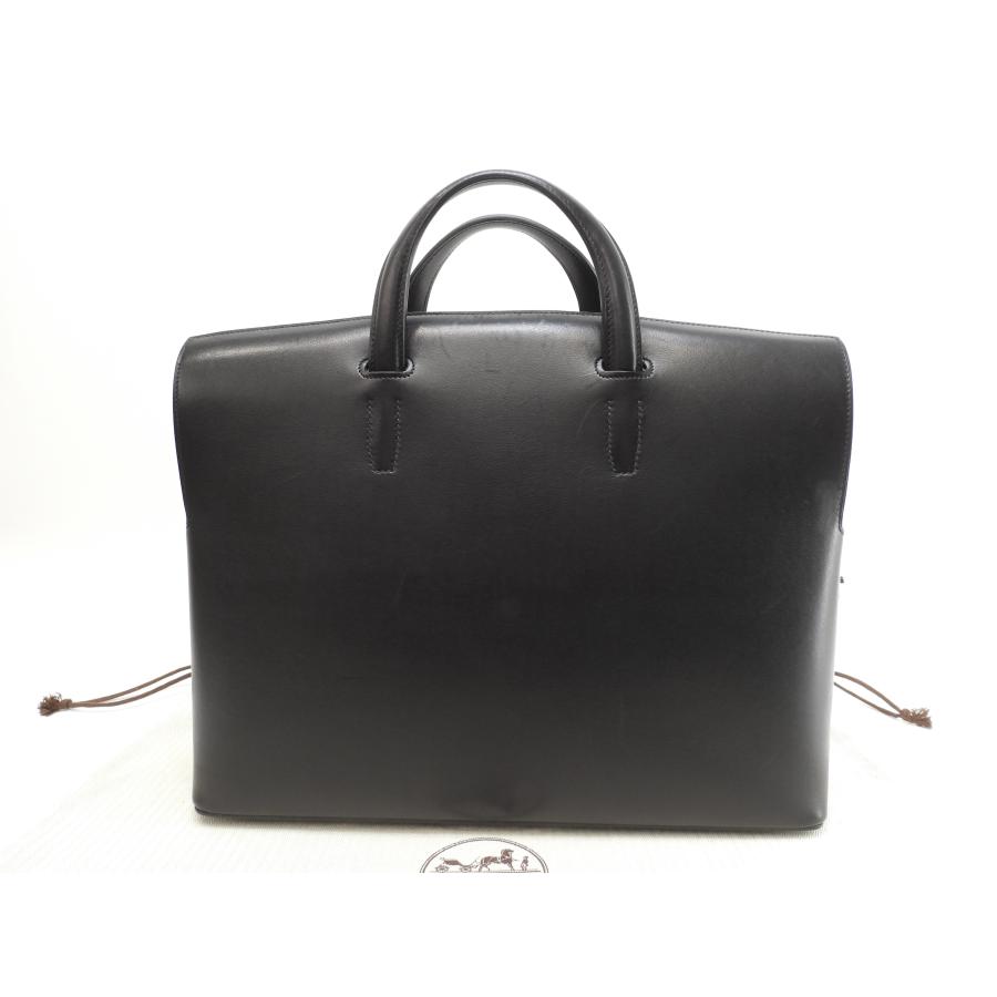HERMES シティホール ショルダーバッグ ブラック HERMES（エルメス） シティホール38 ヴォーエヴァーグレイン黒
