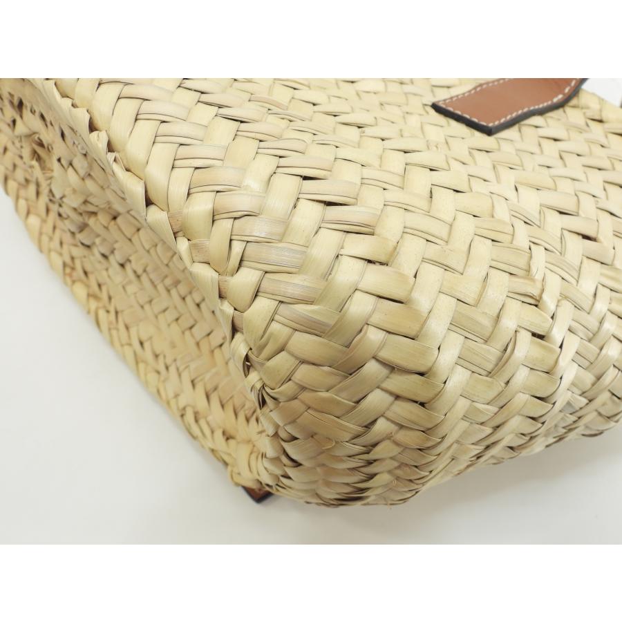 【美品】LOEWE ロエベ バスケットバッグ スモール カゴバッグ ナチュラル Basket（LOEWE） ロエベ バスケット小 カゴバッグ ナチュラル/タン
