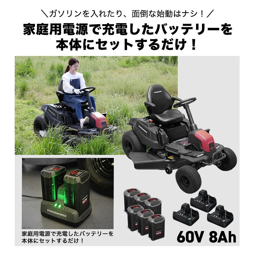 HAIGE（ハイガー） 超特割☆ハイガー 電動乗用草刈機 充電式