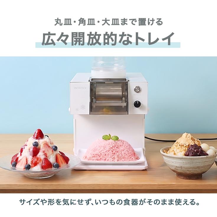 ハイガー 電動フレークかき氷機 糸ピンス 韓国風かき氷 氷不要 日本語