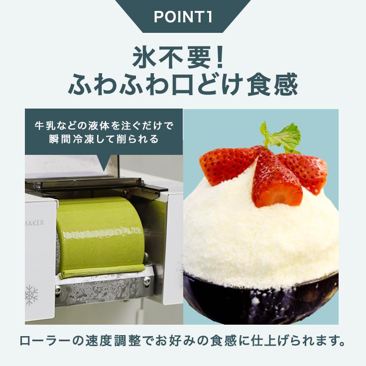 ハイガー 電動フレークかき氷機 糸ピンス 韓国風かき氷 氷不要 日本語