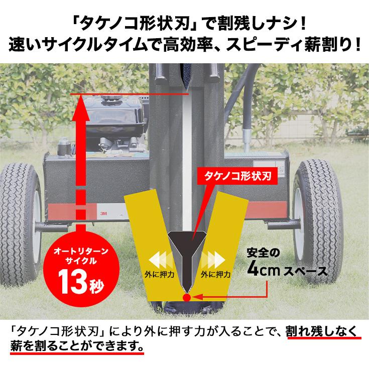 ハイガー公式 エンジン薪割り機 薪割機 22トン 6.5馬力 縦横兼用 HG-MKWR22T【未組立品】｜haige｜11