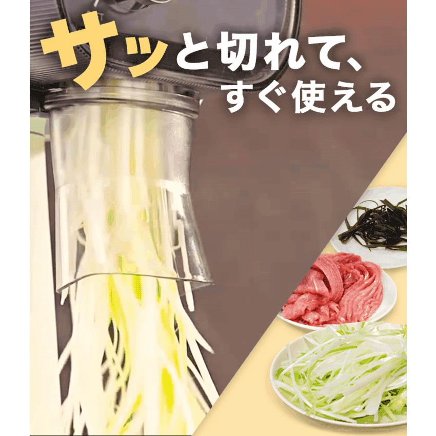 ハイガー 電動白髪ねぎカッター ネギカッター 野菜スライサー PSE取得