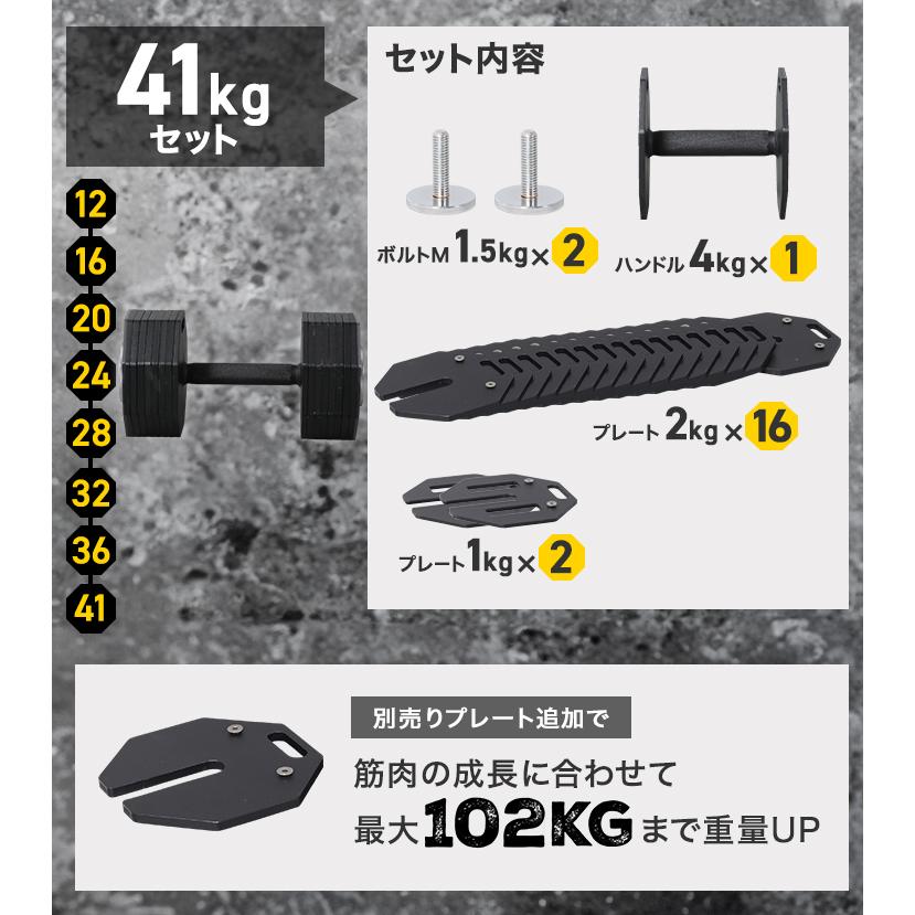 HAIGE ハイガー公式 可変式ダンベル 12kg×2個セット ダンベル HAIGE ハイガー公式 可変式ダンベル 12kg×2個セット ダンベル