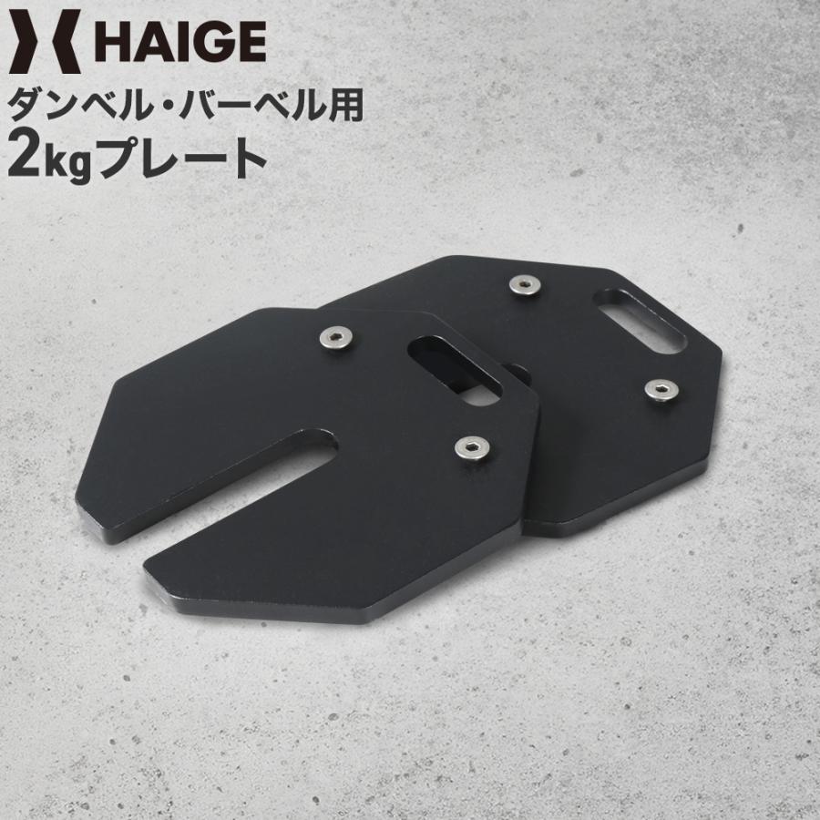 ダンベル・バーベル用プレート 2kg 8枚セット HG-OIPL02-08 : HAIGE 