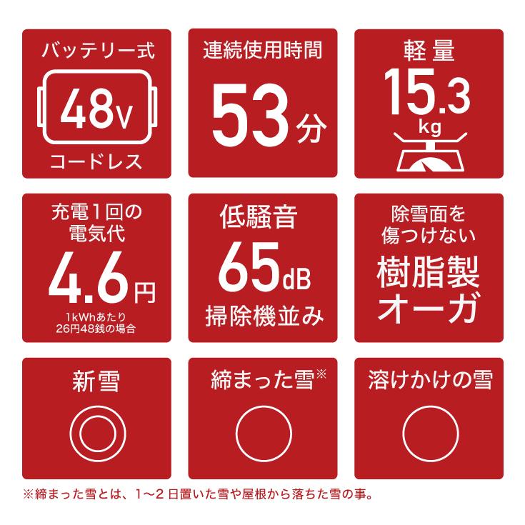 HAIGE（ハイガー） ＜来季準備に!即納＞ハイガー 充電式電動除雪機（大