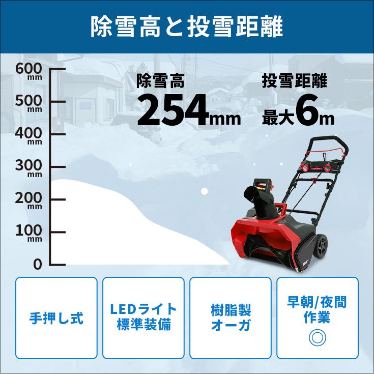 HAIGE ハイガー 充電式電動除雪機（大容量バッテリー48V2個＋