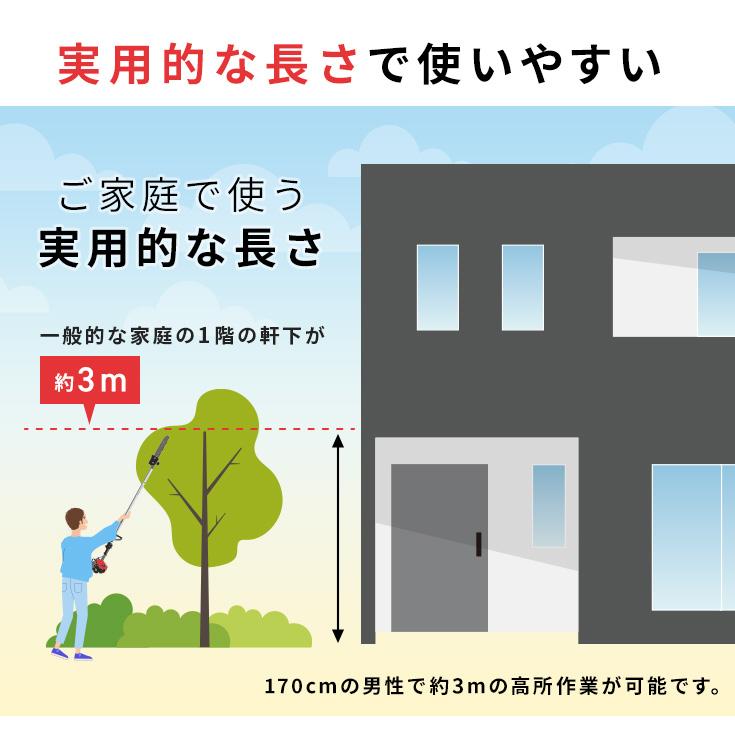 HAIGE（ハイガー） 多機能園芸機 エンジン式刈払機 草刈機 1台4役