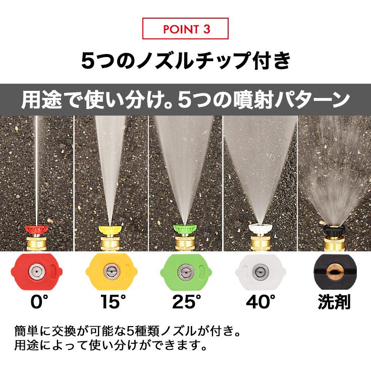 ハイガー公式 エンジン式 高圧洗浄機 ハイパワー 噴射5種類 21MPa HG-DGPW2109｜haige｜07