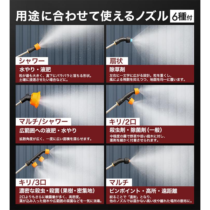 HAIGE（ハイガー） 電動噴霧器 背負い式 16L バッテリー式 コードレス