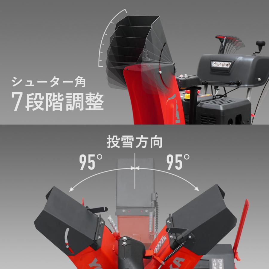 HAIGE（ハイガー） 自走式エンジン除雪機 15馬力 2ステージ 除雪幅76cm