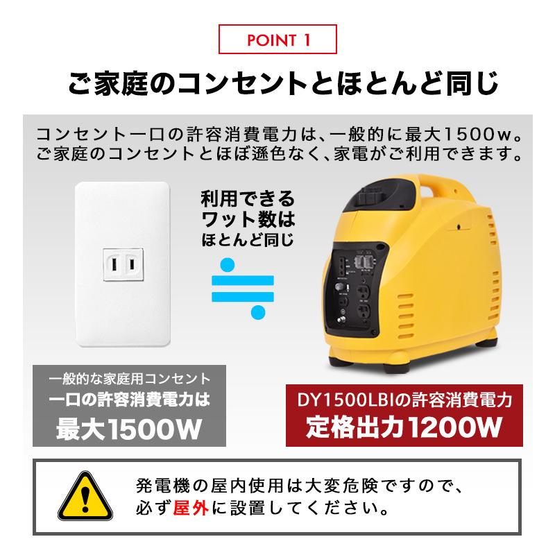 公式】インバーター発電機 自家発電 家庭用 防災 地震 停電 非常用