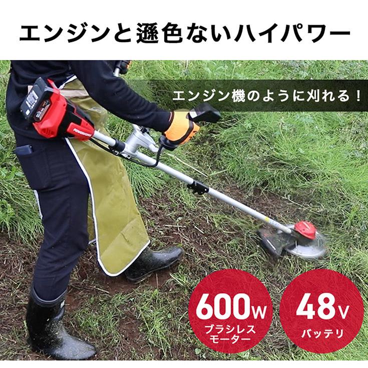 1年保証 充電式草刈り機 48vバッテリセット 充電器付 ナイロンカッター チップソー コードレス 刈払機 草刈機 Yste403pn ハイガー産業 通販 Yahoo ショッピング