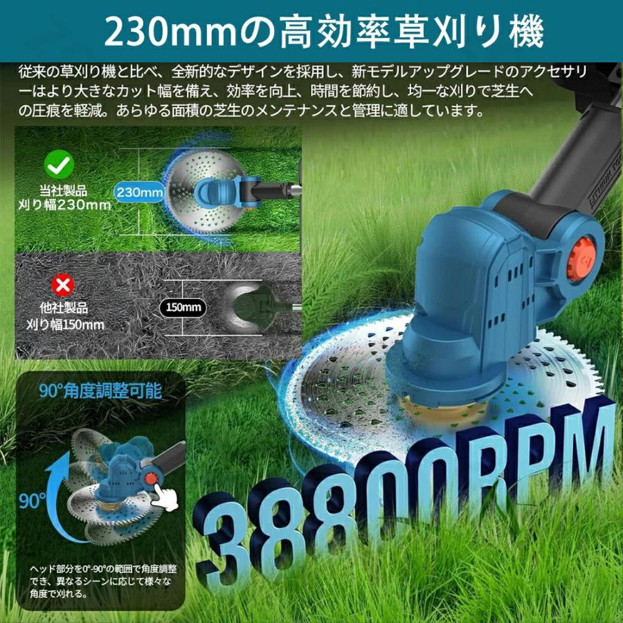 2026年進化版 草刈機 充電式 電動草刈機 コードレス ブラシレスモータ