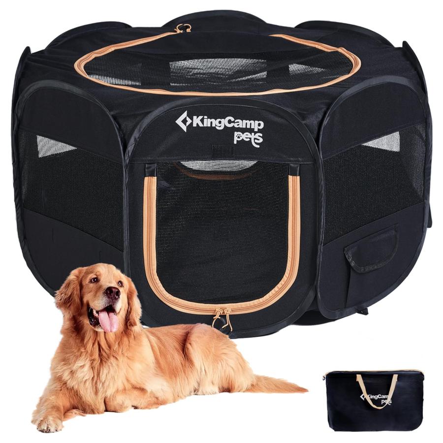 KingCamp ペットサークル ドッグハウス 大型犬 八角形 折りたたみL KingCamp ペットサークル ドッグハウス 大型犬 八角形 折りたたみ