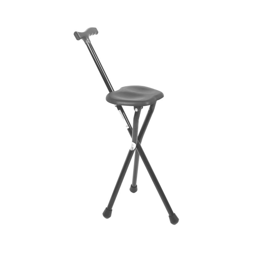 PEPE - シート付き折り畳み式ステッキ (高さ87cm、調節不可), 老人用杖