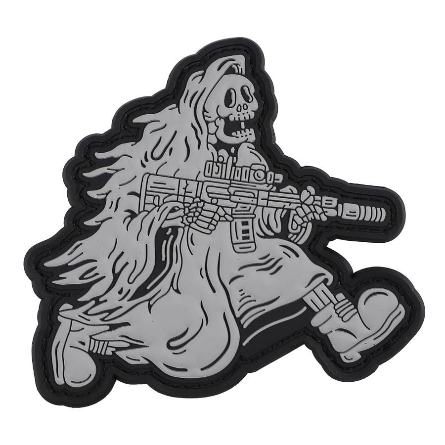 ベルクロワッペン マジックテープワッペン PVC 死神 ミリタリー