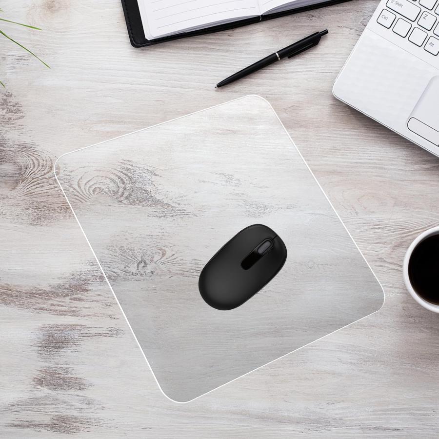 iplusmile ゲーミングマウスパッド ガラス製 透明 25cm 強化ガラス