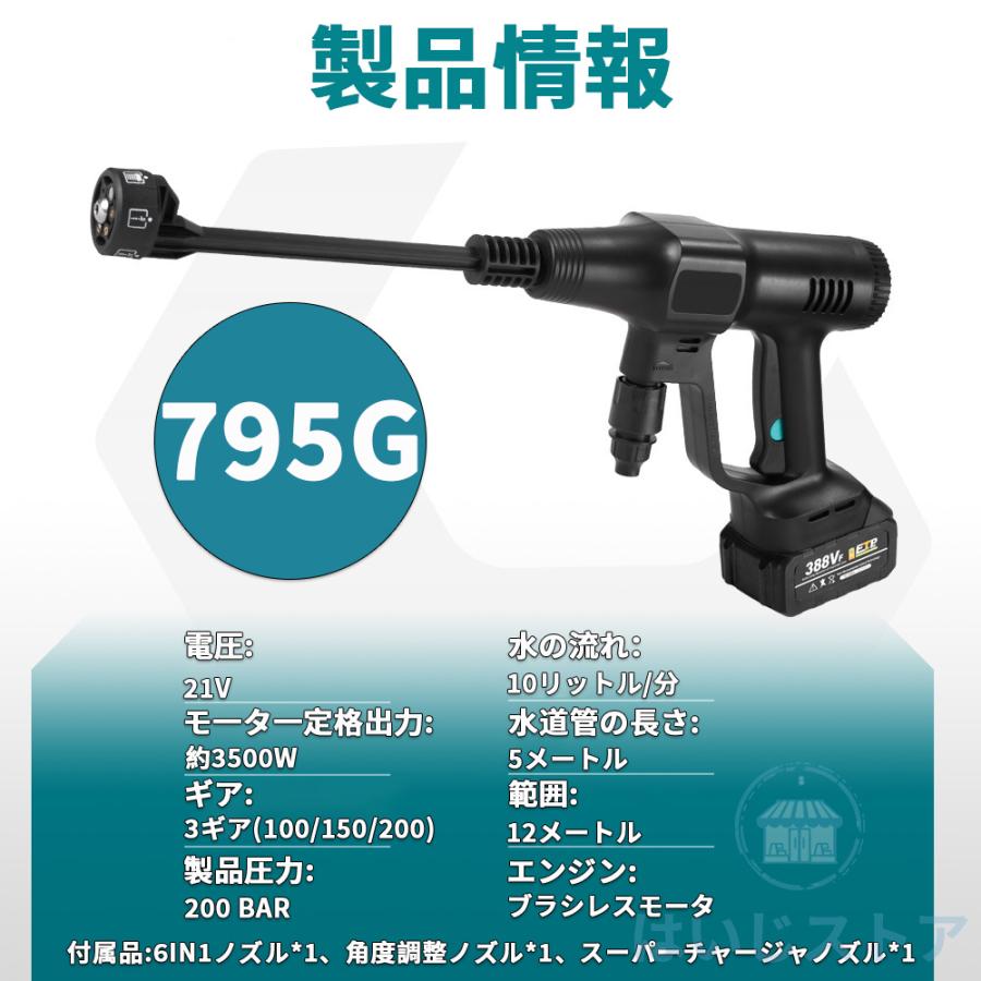 即納 2026最新 高圧洗浄機 コードレス 充電式 マキタ バッテリー対応
