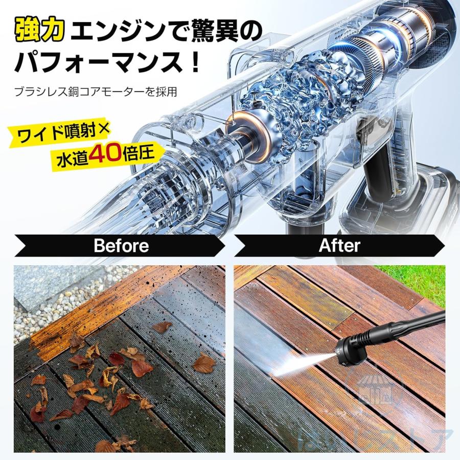 即納 2026最新 高圧洗浄機 コードレス 充電式 マキタ バッテリー対応